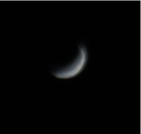 Underexposed not very clear image of Venus