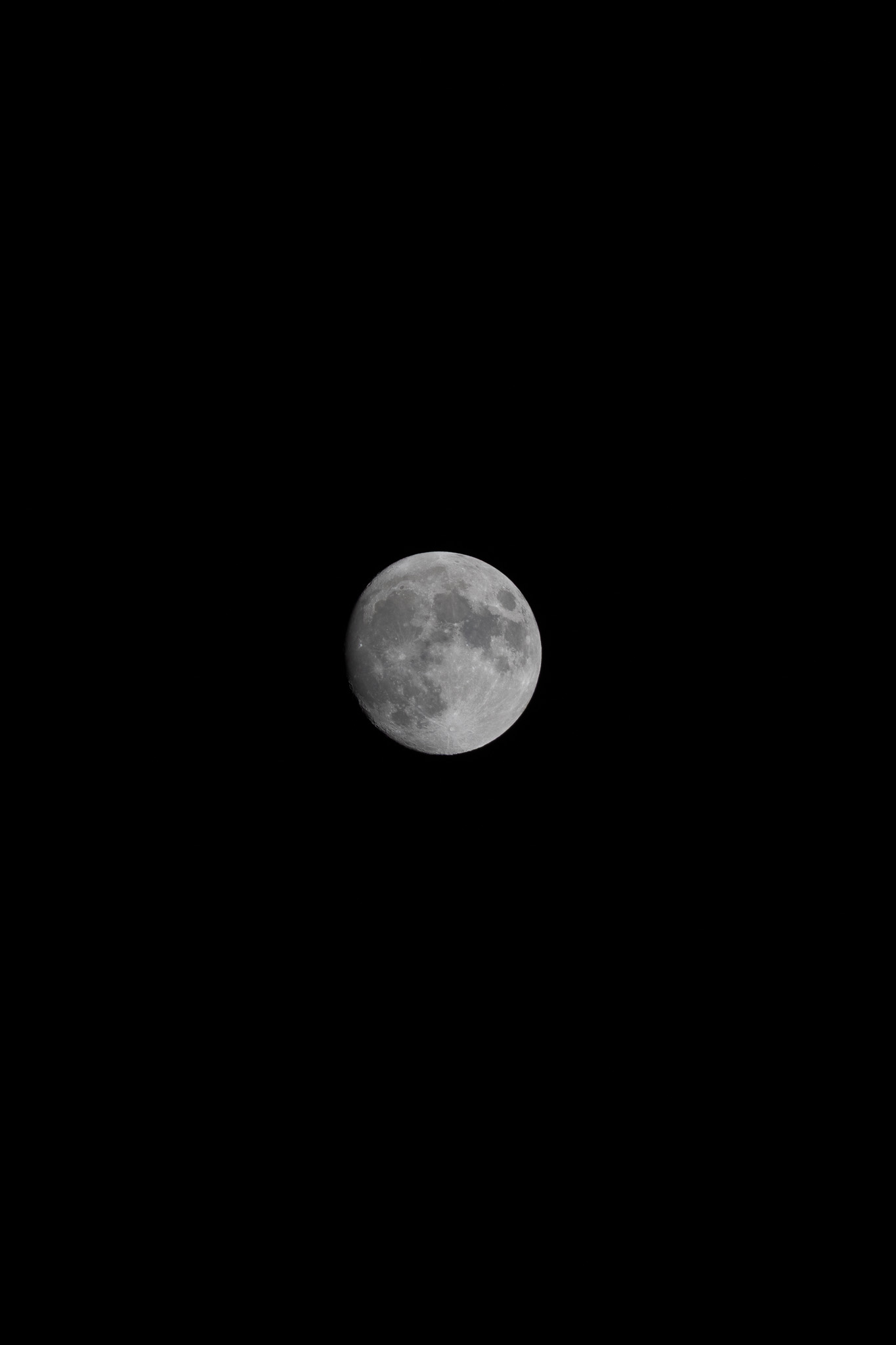First example image of the moon